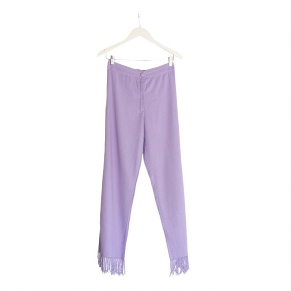 New! Tach Nicanor Linen Pants - Lilac - Picture 4 of 7